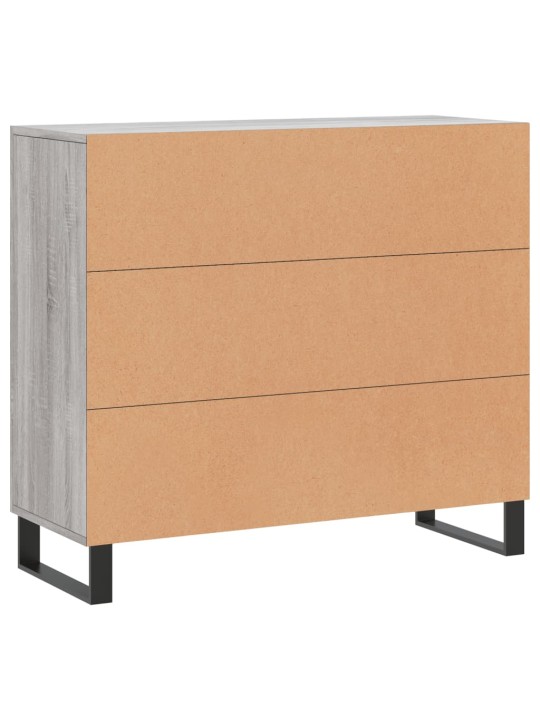 Puhvetkapp, hall sonoma tamm, 90 x 34 x 80 cm, tehispuit