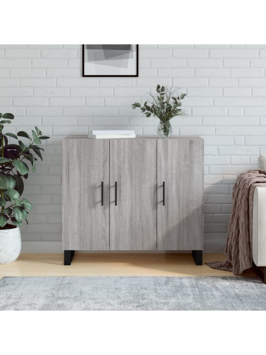 Puhvetkapp, hall sonoma tamm, 90 x 34 x 80 cm, tehispuit