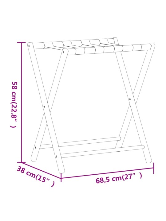 Pagasialus, 68,5 x 38 x 58 cm, bambus