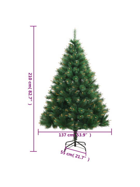 Kunstjõulukuusk alusega, 210 cm