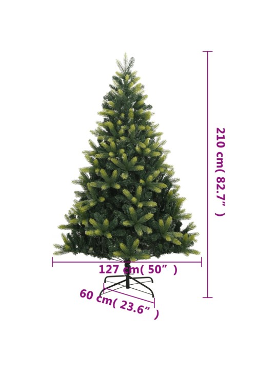 Kunstjõulukuusk alusega, 210 cm