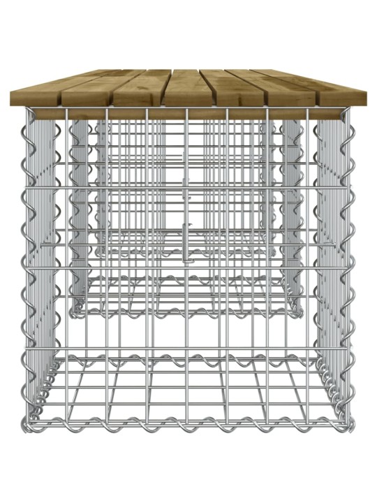 Gabioonpink, 203 x 44 x 42 cm, immutatud männipuit