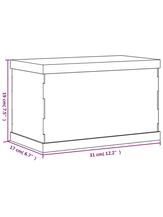 Vitriinkast, läbipaistev, 31x17x19 cm, akrüül