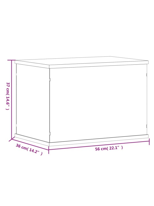 Vitriinkast, läbipaistev, 56x36x37 cm, akrüül