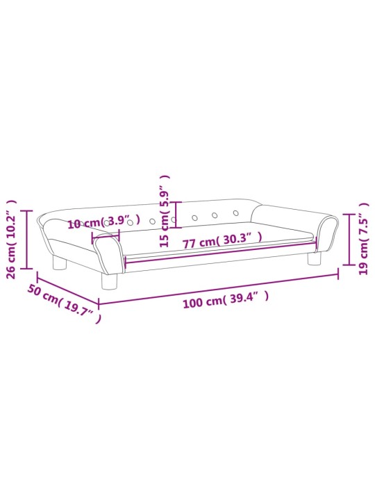 LASTEDIIVAN, MUST, 100X50X26 CM, SAMET