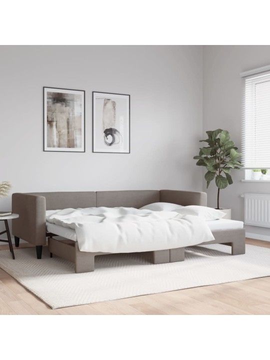 DIIVANVOODI VÄLJATÕMMATAVA OSAGA, PRUUNIKAS, 90X200 CM, KANGAS