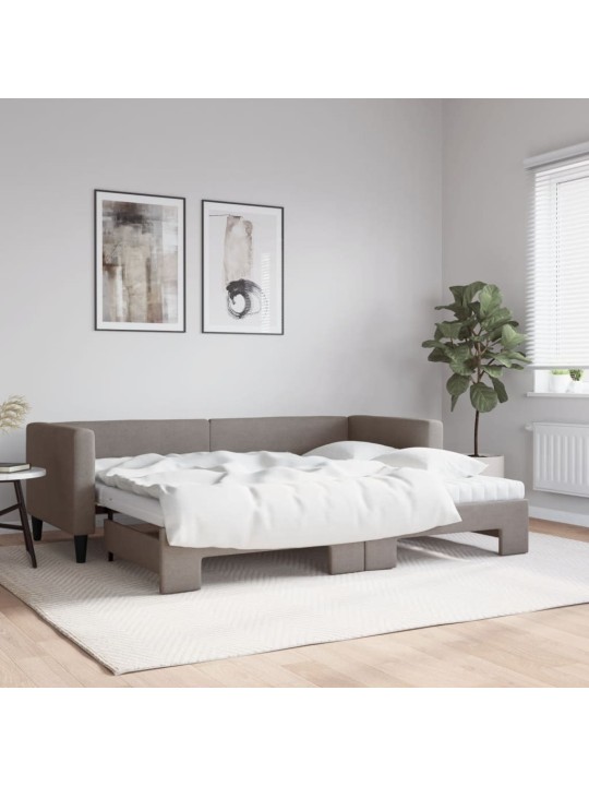 DIIVANVOODI VÄLJATÕMMATAVA OSAGA, PRUUNIKAS, 80X200 CM, KANGAS