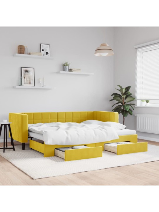 DIIVANVOODI VÄLJATÕMMATAVA OSAGA, KOLLANE, 80X200 CM, SAMET