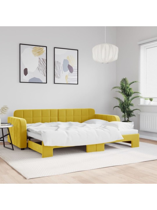 DIIVANVOODI VÄLJATÕMMATAVA OSAGA, KOLLANE, 80X200 CM, SAMET