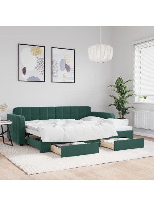DIIVANVOODI VÄLJATÕMMATAVA OSAGA, TUMEROHELINE 80X200 CM, SAMET