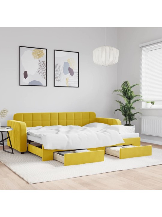 DIIVANVOODI VÄLJATÕMMATAVA OSAGA, KOLLANE, 80X200 CM, SAMET