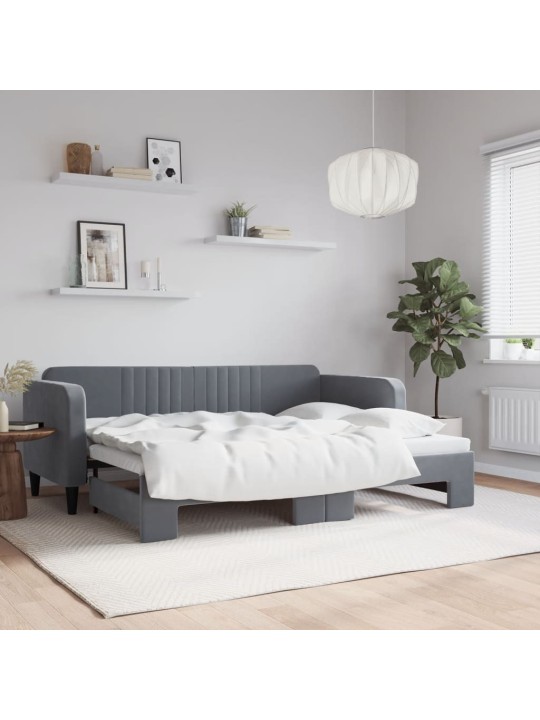 DIIVANVOODI VÄLJATÕMMATAVA OSAGA, TUMEHALL, 80X200 CM SAMET