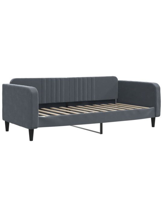 DIIVANVOODI VÄLJATÕMMATAV/SAHTLITEGA TUMEHALL 100X200 CM SAMET