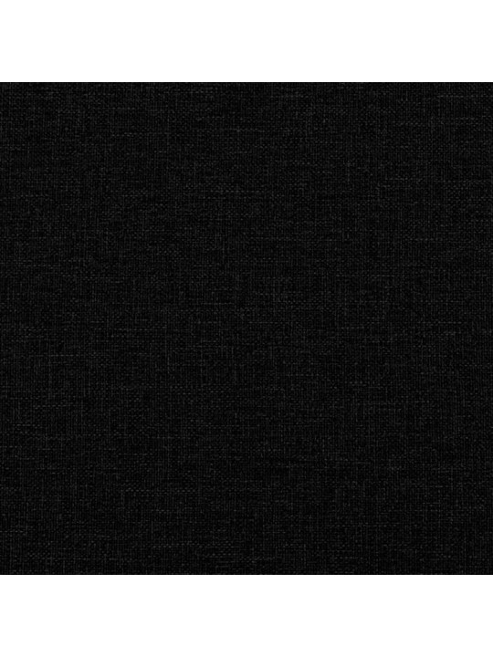 DIIVANVOODI VÄLJATÕMMATAVA OSAGA, MUST, 90X190 CM, KANGAS