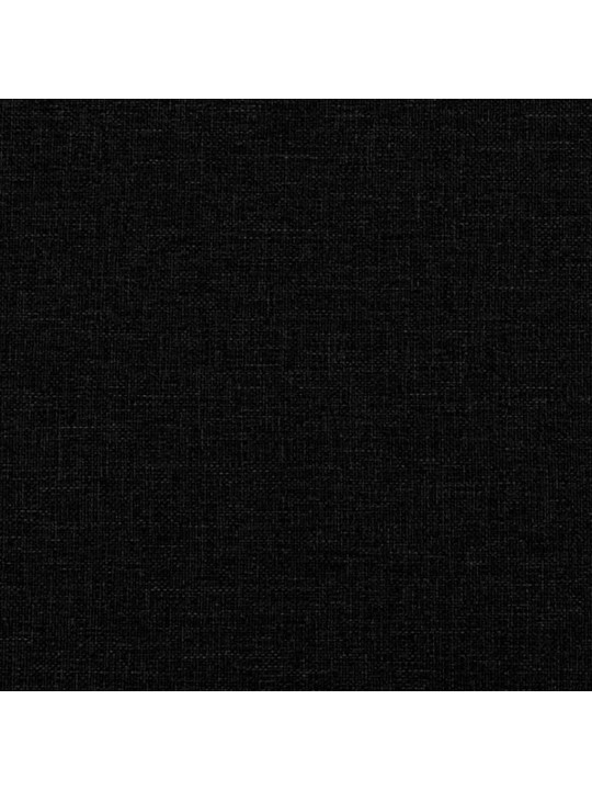DIIVANVOODI VÄLJATÕMMATAVA OSAGA, MUST, 90X190 CM, KANGAS