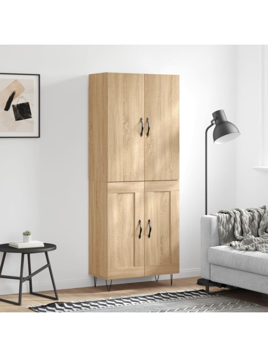 Kõrge kapp, sonoma tamm, 69,5 x 34 x 180 cm, tehispuit