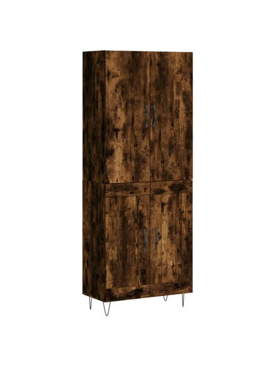 Kõrge kapp, suitsutatud tamm, 69,5 x 34 x 180 cm, tehispuit