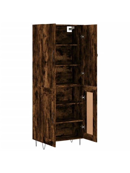 Kõrge kapp, suitsutatud tamm, 69,5 x 34 x 180 cm, tehispuit