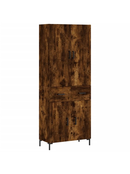 Kõrge kapp, suitsutatud tamm, 69,5 x 34 x 180 cm, tehispuit