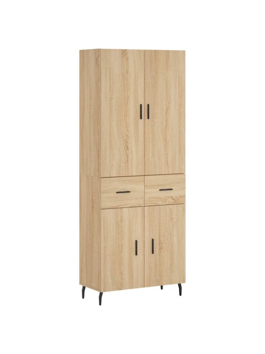 Kõrge kapp, sonoma tamm, 69,5 x 34 x 180 cm, tehispuit