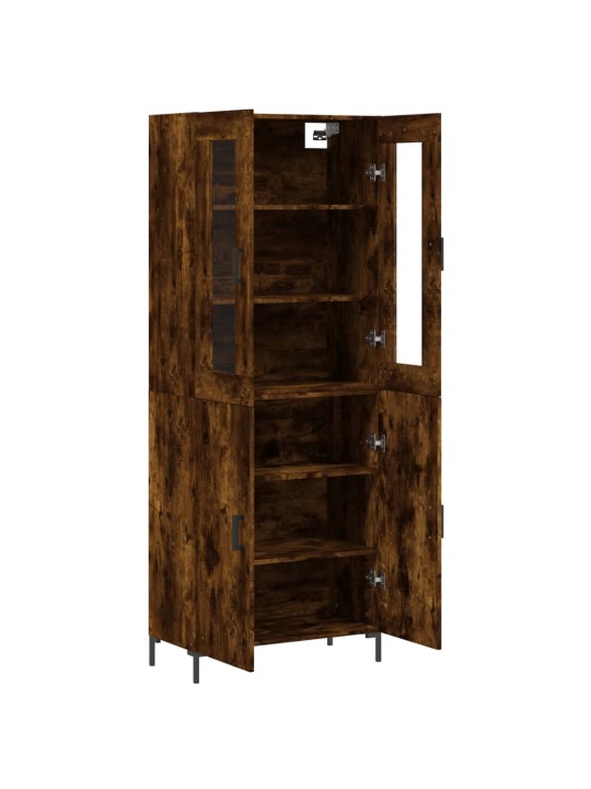 Kõrge kapp, suitsutatud tamm, 69,5 x 34 x 180 cm, tehispuit