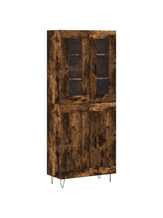 Kõrge kapp, suitsutatud tamm, 69,5 x 34 x 180 cm, tehispuit