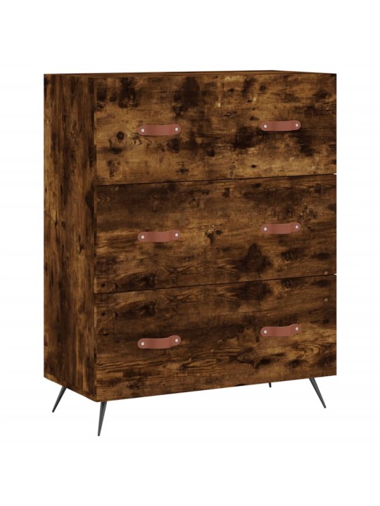 Kõrge kapp, suitsutatud tamm, 69,5 x 34 x 180 cm, tehispuit