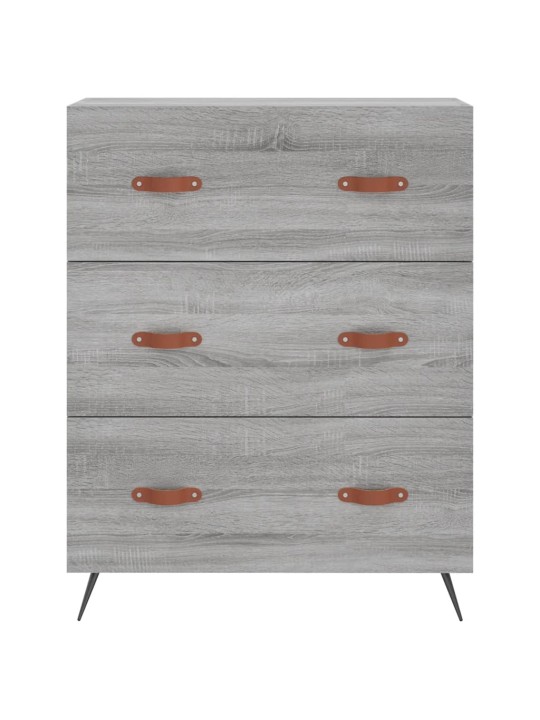 Kõrge kapp, hall sonoma tamm, 69,5 x 34 x 180 cm, tehispuit