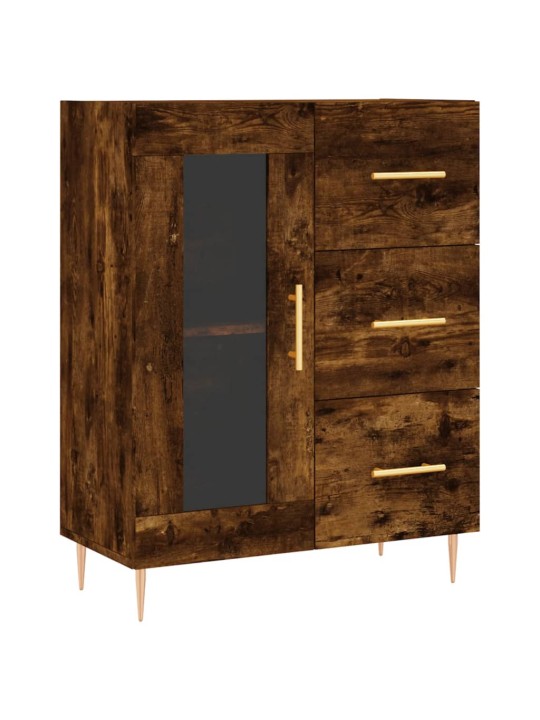 Kõrge kapp, suitsutatud tamm, 69,5 x 34 x 180 cm, tehispuit