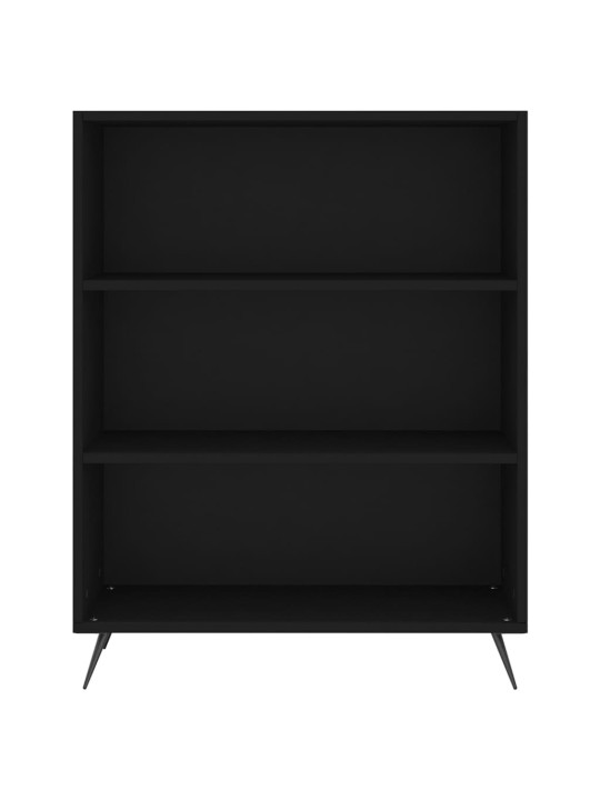 Kõrge kapp, must, 69,5 x 34 x 180 cm, tehispuit