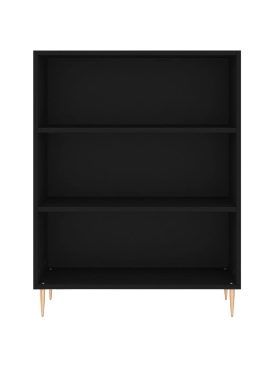 Kõrge kapp, must, 69,5 x 34 x 180 cm, tehispuit