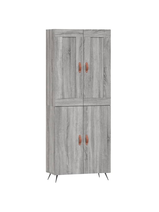 Kõrge kapp, hall sonoma tamm, 69,5 x 34 x 180 cm, tehispuit