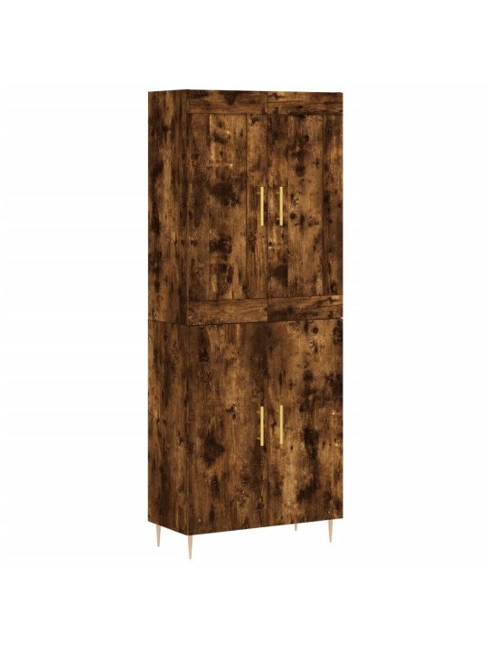 Kõrge kapp, suitsutatud tamm, 69,5 x 34 x 180 cm, tehispuit