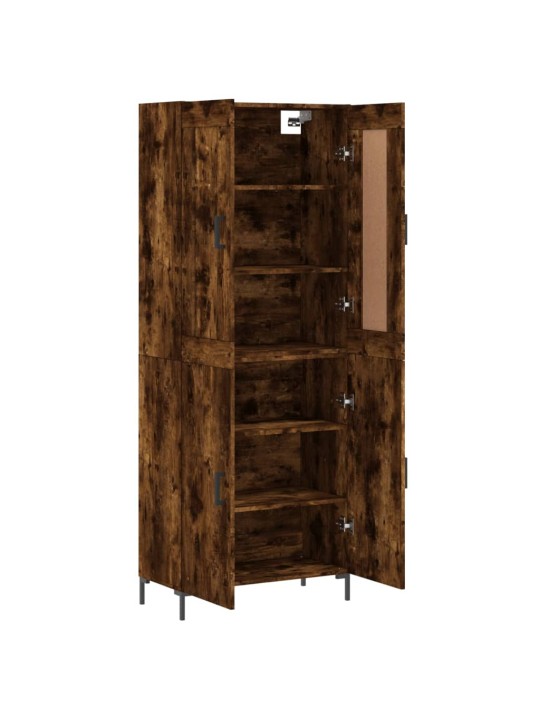Kõrge kapp, suitsutatud tamm, 69,5 x 34 x 180 cm, tehispuit