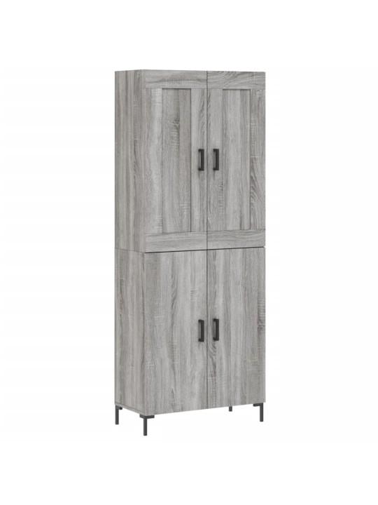Kõrge kapp, hall sonoma tamm, 69,5 x 34 x 180 cm, tehispuit
