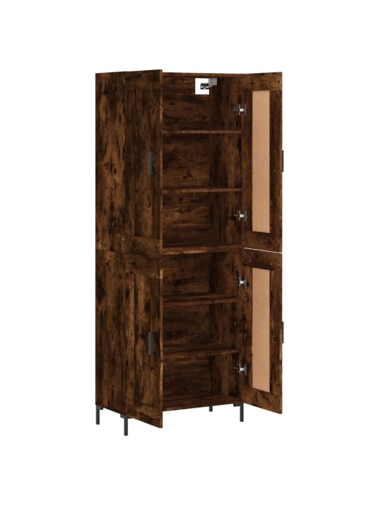 Kõrge kapp, suitsutatud tamm, 69,5 x 34 x 180 cm, tehispuit