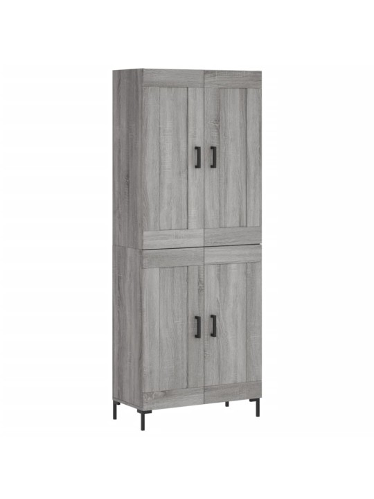 Kõrge kapp, hall sonoma tamm, 69,5 x 34 x 180 cm, tehispuit