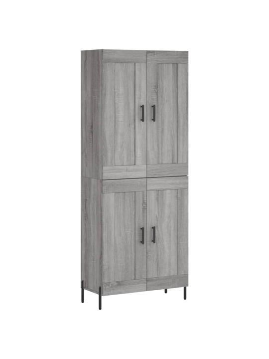 Kõrge kapp, hall sonoma tamm, 69,5 x 34 x 180 cm, tehispuit