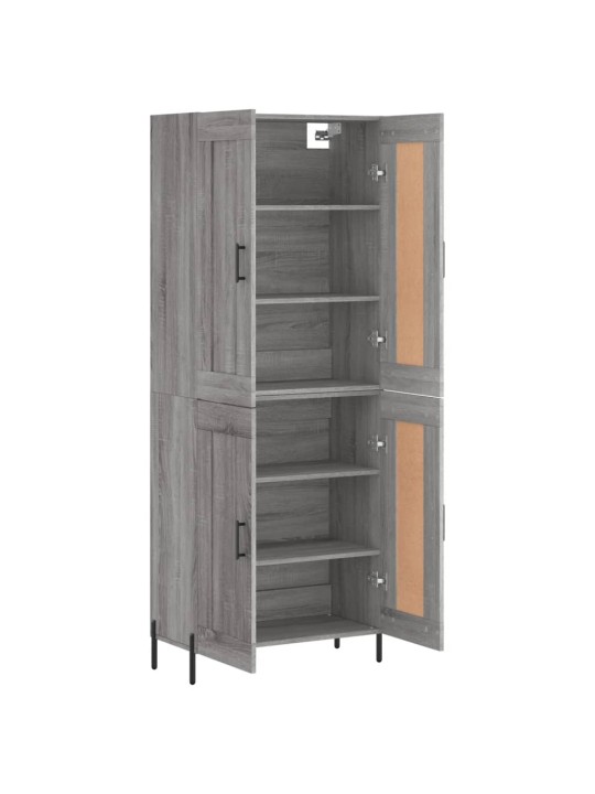 Kõrge kapp, hall sonoma tamm, 69,5 x 34 x 180 cm, tehispuit