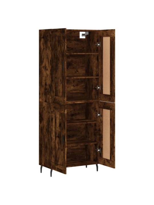 Kõrge kapp, suitsutatud tamm, 69,5 x 34 x 180 cm, tehispuit