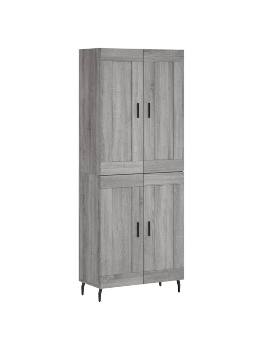 Kõrge kapp, hall sonoma tamm, 69,5 x 34 x 180 cm, tehispuit