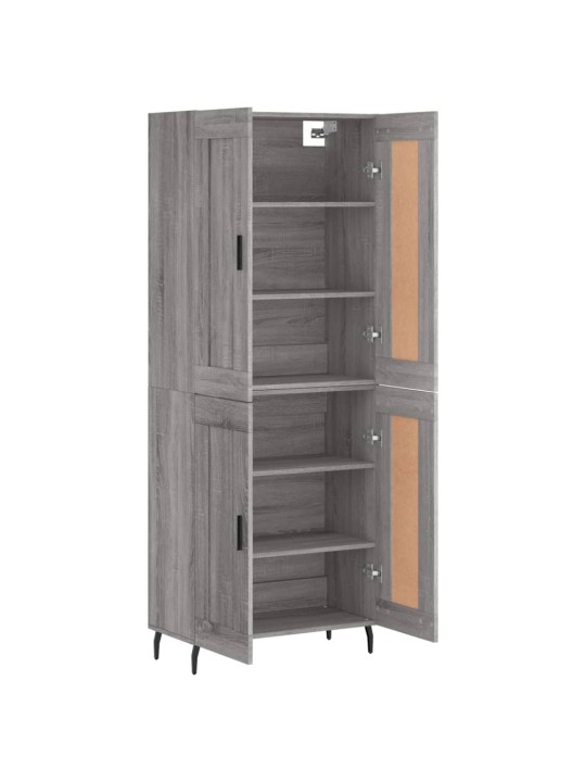 Kõrge kapp, hall sonoma tamm, 69,5 x 34 x 180 cm, tehispuit