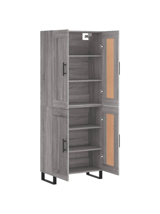 Kõrge kapp, hall sonoma tamm, 69,5 x 34 x 180 cm, tehispuit