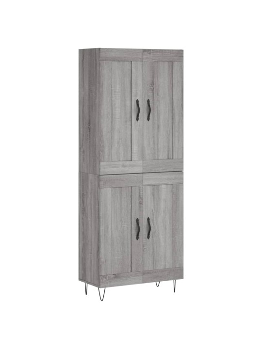 Kõrge kapp, hall sonoma tamm, 69,5 x 34 x 180 cm, tehispuit