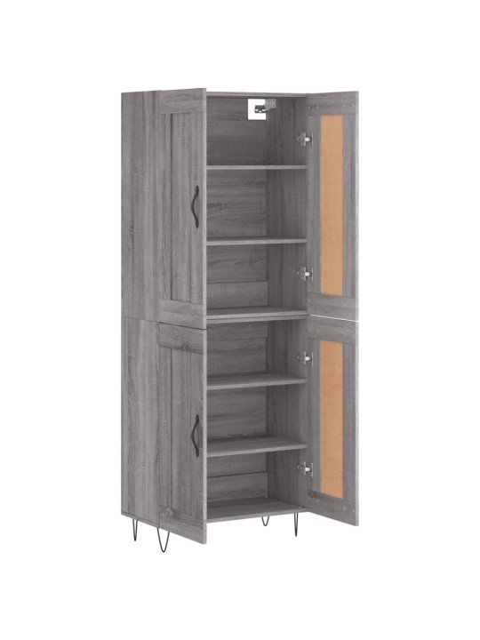 Kõrge kapp, hall sonoma tamm, 69,5 x 34 x 180 cm, tehispuit