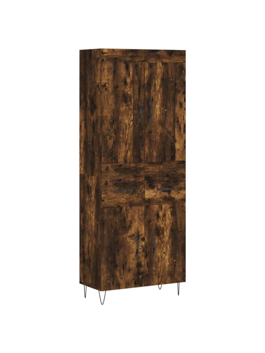 Kõrge kapp, suitsutatud tamm, 69,5 x 34 x 180 cm, tehispuit