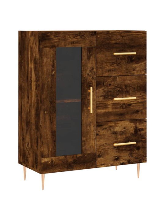 Kõrge kapp, suitsutatud tamm, 69,5 x 34 x 180 cm, tehispuit