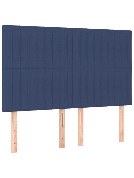KONTINENTAALVOODI MADRATSIGA, SININE, 140X200 CM, KANGAS