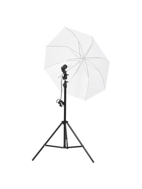 FOTOSTUUDIO KOMPLEKT VALGUSTUSE, TAUSTAPILDI JA REFLEKTORIGA