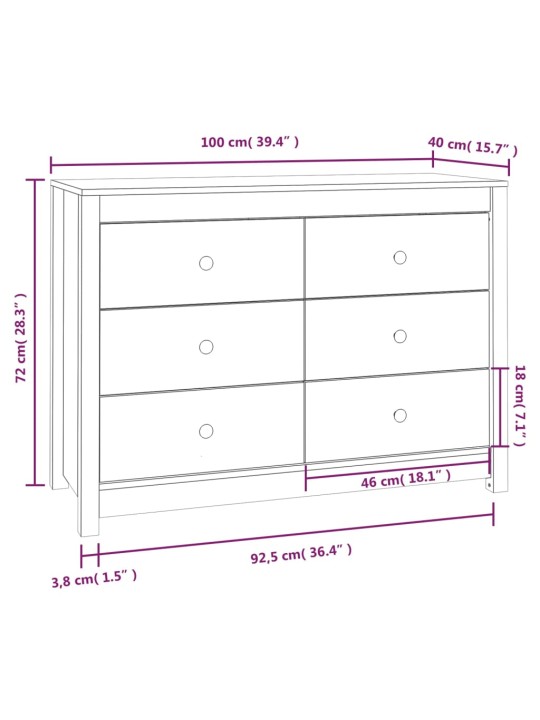 Lisakapp, hall, 100 x 40 x 72 cm, männipuit